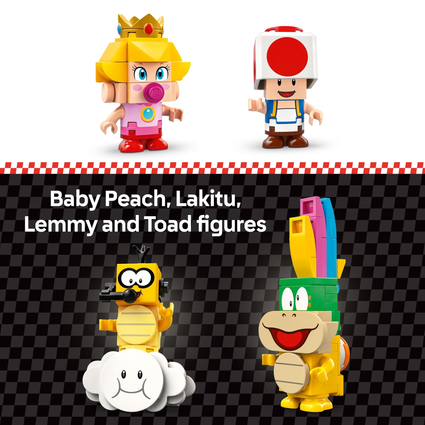 LEGO Super Mario Baby Peach & Grand Prix Set (72036) – 823-Piece Mario Kart Track Build