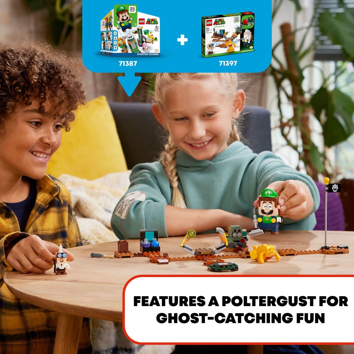 LEGO Super Mario Luigi’s Mansion Lab & Poltergust Expansion Set 71397 – 179 Pieces, Ages 6+