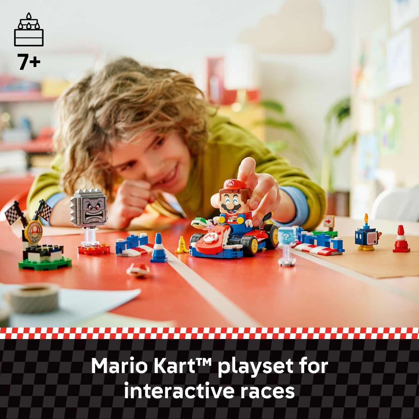 LEGO Super Mario: Mario Kart – Interactive Mario & Standard Kart Building Toy (72043) | 278 Pieces