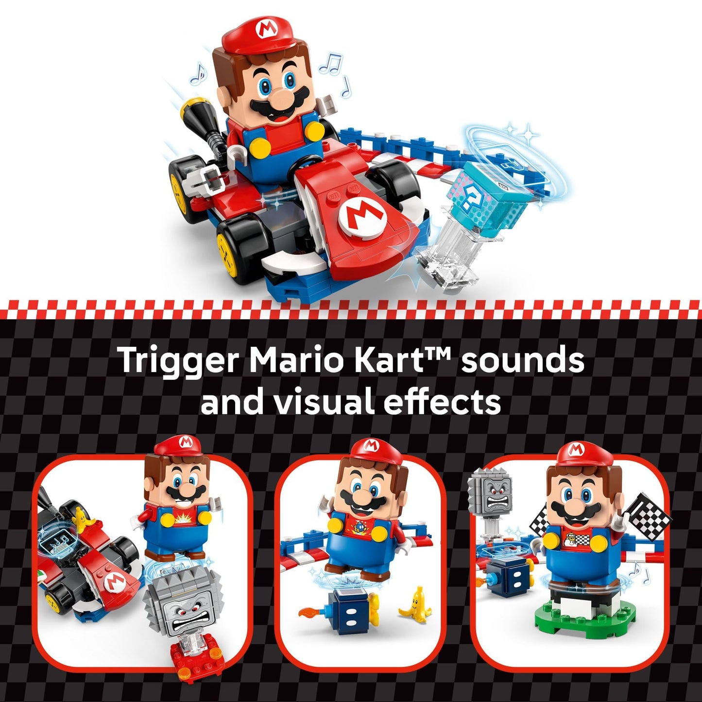 LEGO Super Mario: Mario Kart – Interactive Mario & Standard Kart Building Toy (72043) | 278 Pieces