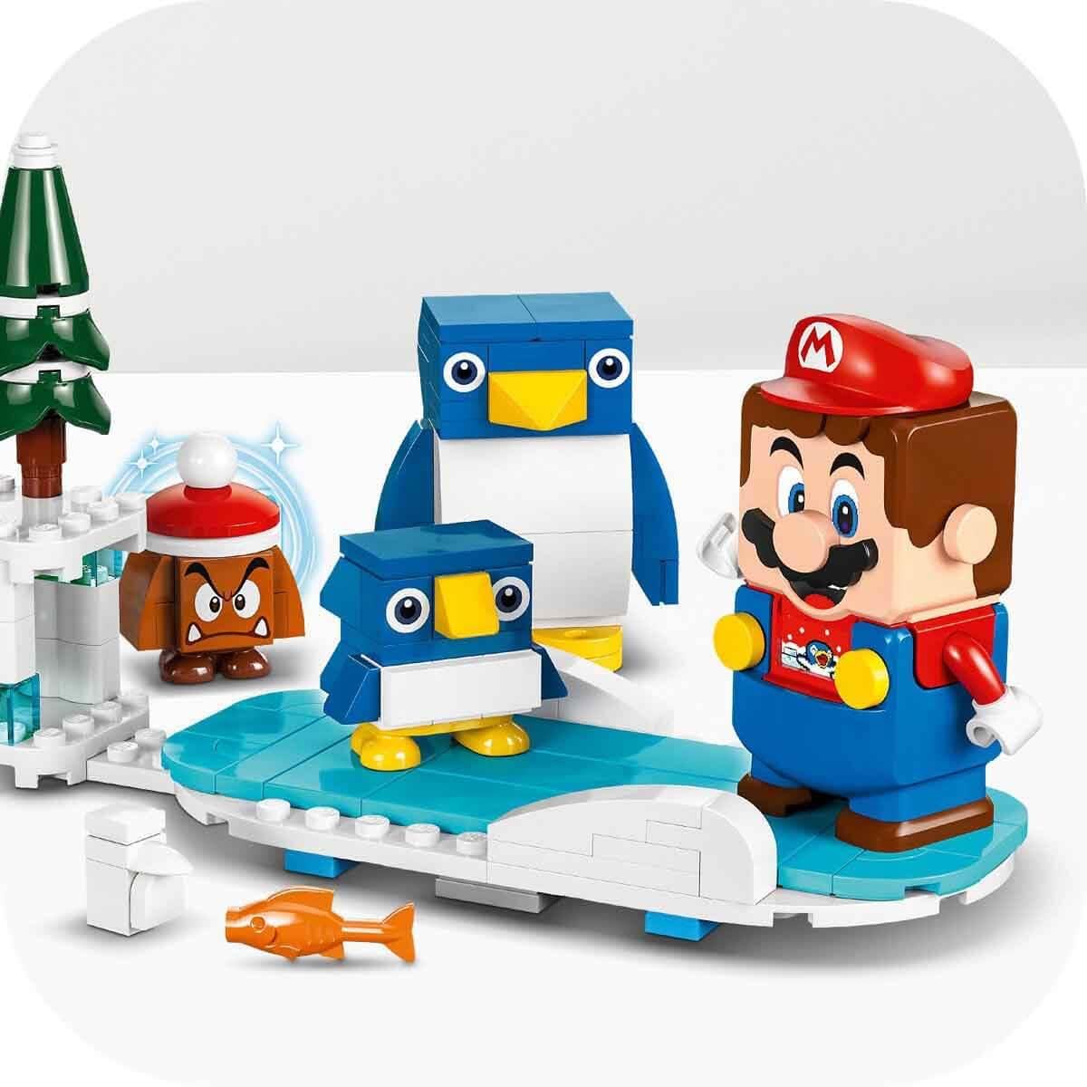 LEGO Super Mario Penguin Family Snow Adventure Expansion Set 71430 | Interactive Goomba & Penguin Figures