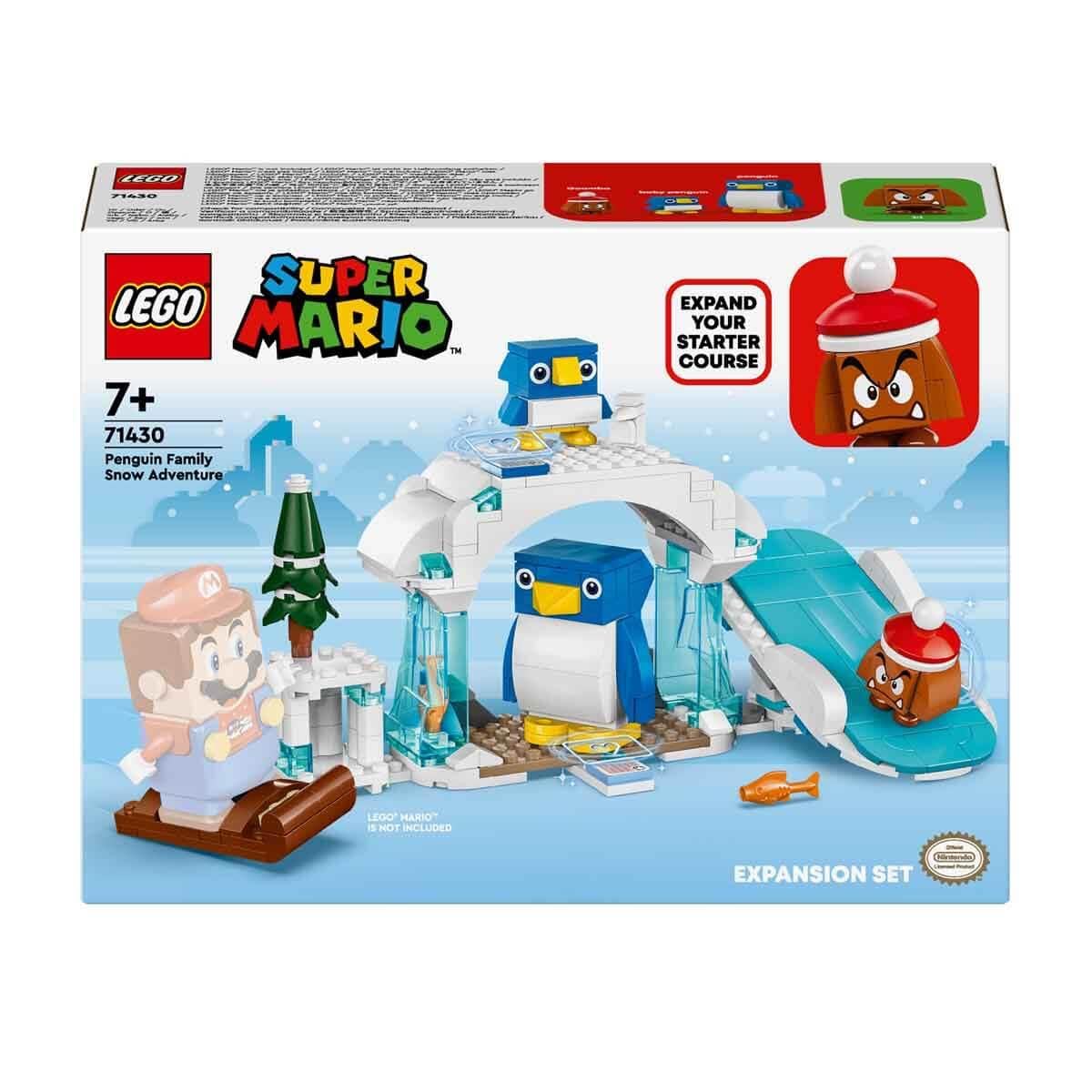 LEGO Super Mario Penguin Family Snow Adventure Expansion Set 71430 | Interactive Goomba & Penguin Figures