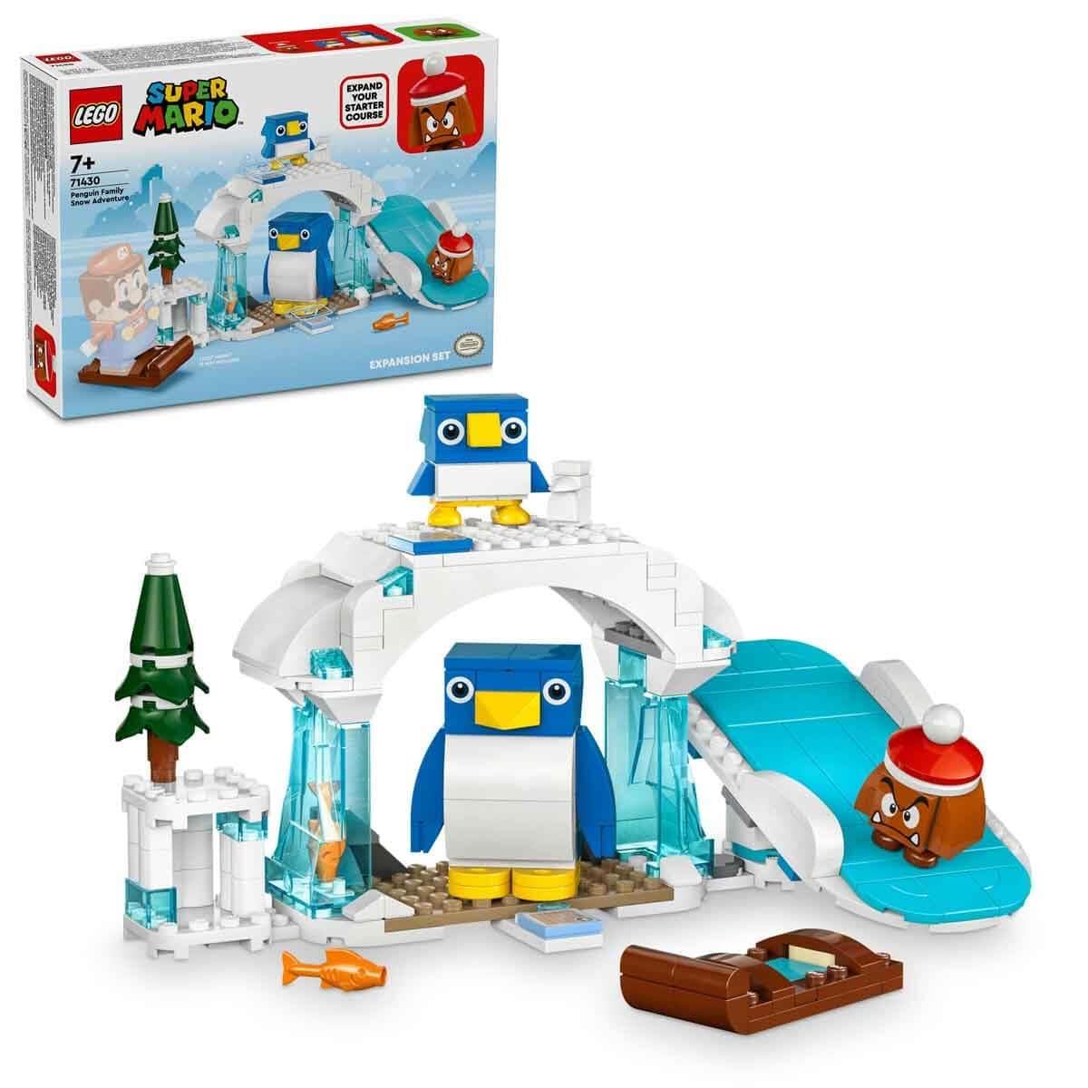 LEGO Super Mario Penguin Family Snow Adventure Expansion Set 71430 | Interactive Goomba & Penguin Figures