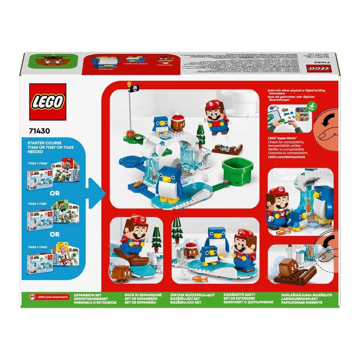 LEGO Super Mario Penguin Family Snow Adventure Expansion Set 71430 | Interactive Goomba & Penguin Figures