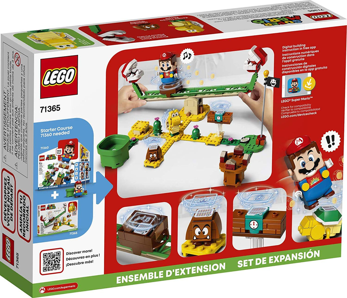 LEGO Super Mario Piranha Plant Power Slide Expansion Set 71365 – 217 Pieces