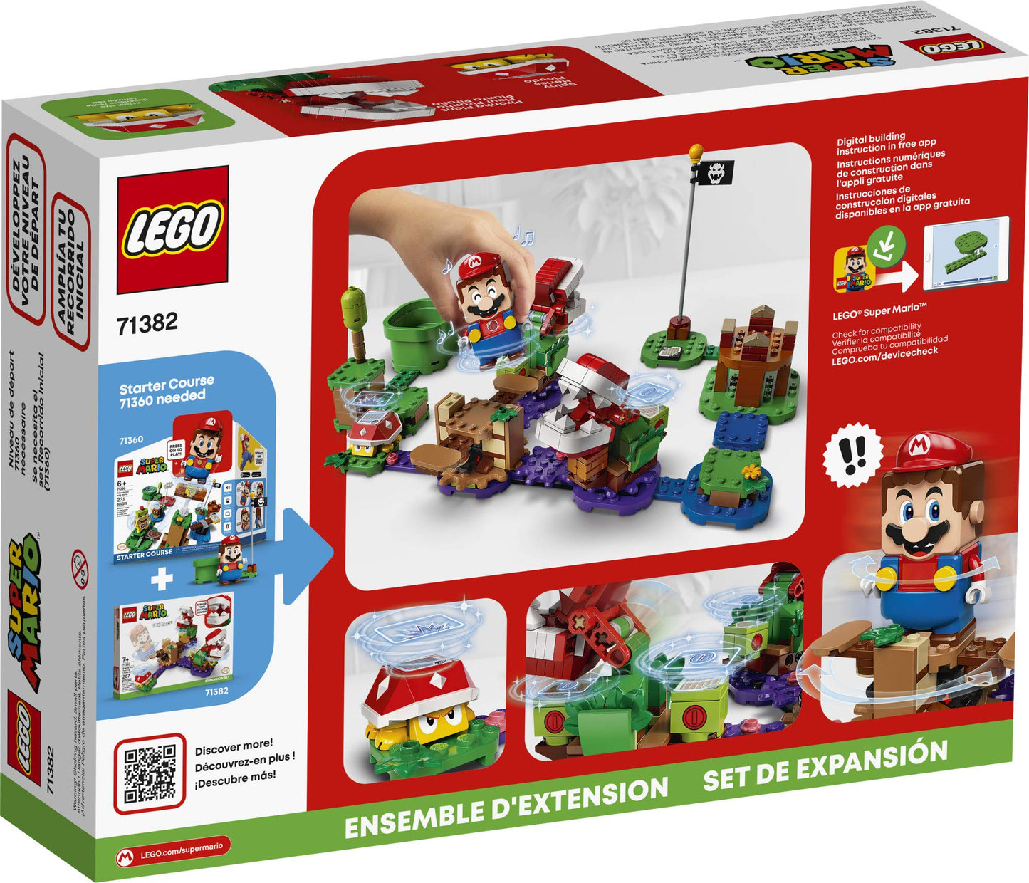 LEGO Super Mario Piranha Plant Puzzling Challenge Expansion Set 71382 – 267 Pieces
