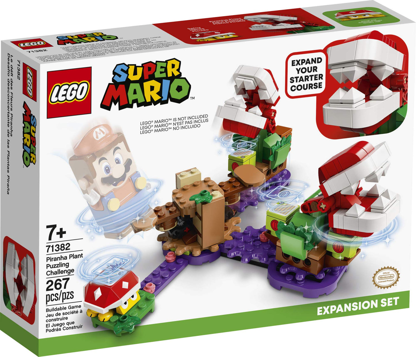 LEGO Super Mario Piranha Plant Puzzling Challenge Expansion Set 71382 – 267 Pieces