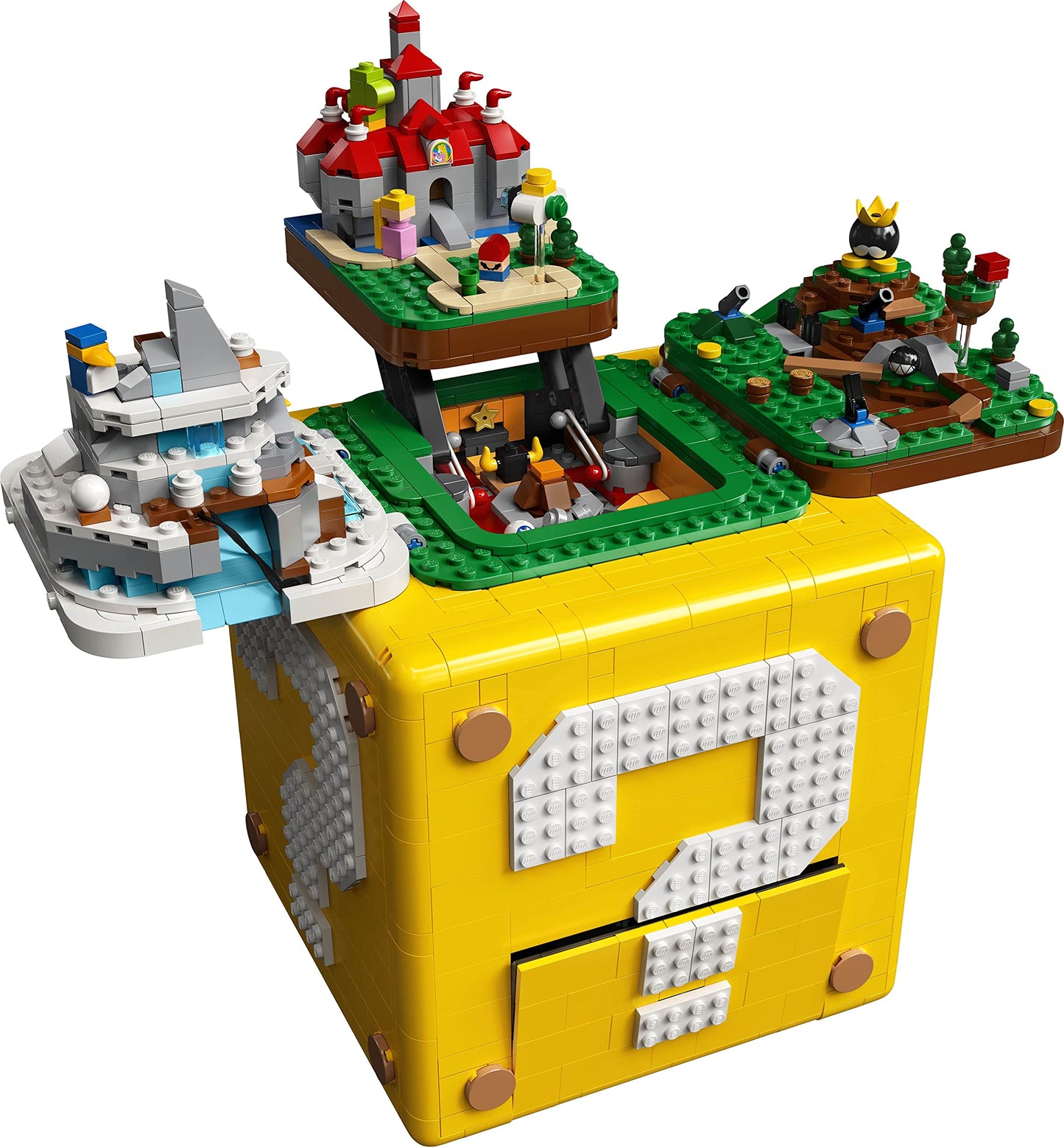LEGO Super Mario Question Block from Super Mario 64 – 2,064-Piece Collectible Set with 10 Microfigures