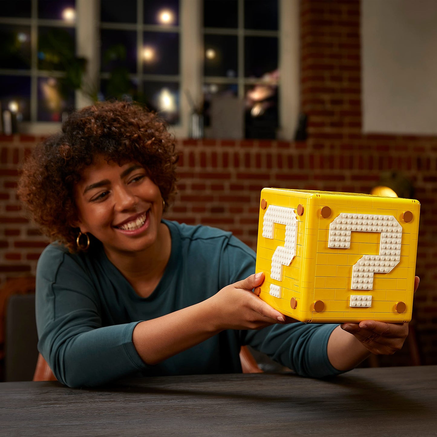 LEGO Super Mario Question Block from Super Mario 64 – 2,064-Piece Collectible Set with 10 Microfigures
