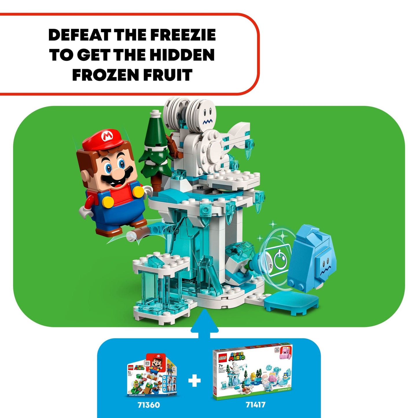LEGO Super Mario Fliprus Snow Adventure Expansion Set 71417 – Ice Level Play (Starter Course Required)
