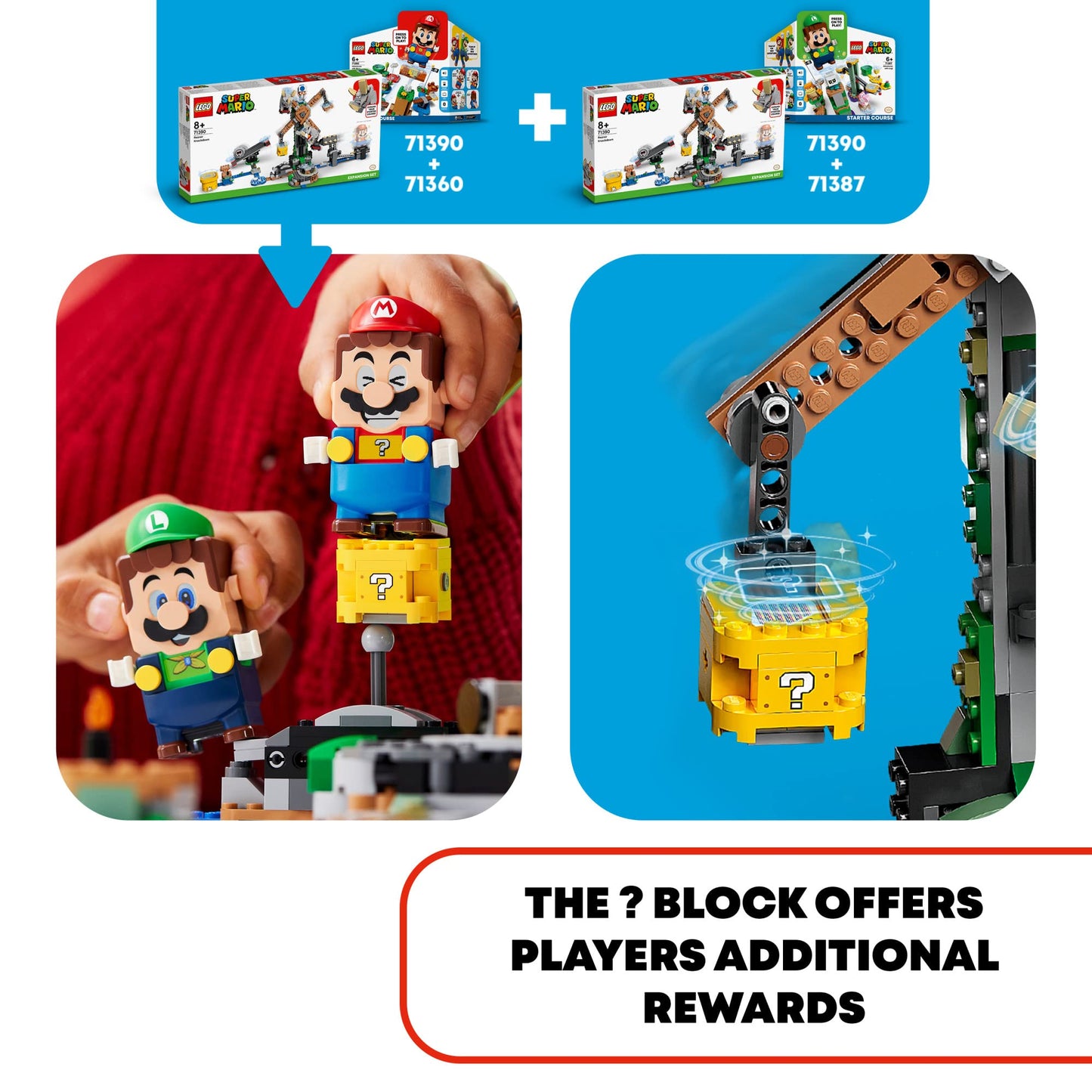 LEGO Super Mario Reznor Knockdown Expansion Set 71390 – 862 Pieces