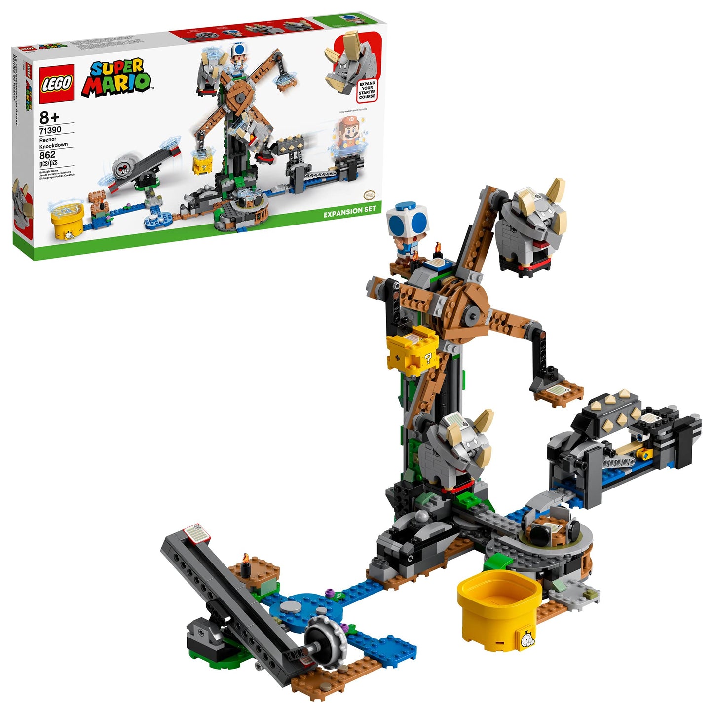 LEGO Super Mario Reznor Knockdown Expansion Set 71390 – 862 Pieces