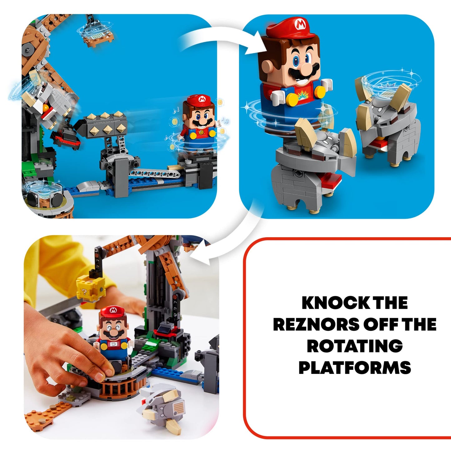 LEGO Super Mario Reznor Knockdown Expansion Set 71390 – 862 Pieces