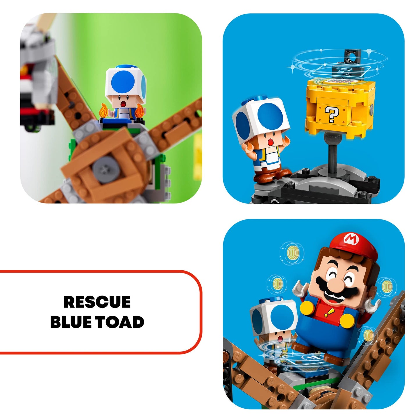 LEGO Super Mario Reznor Knockdown Expansion Set 71390 – 862 Pieces
