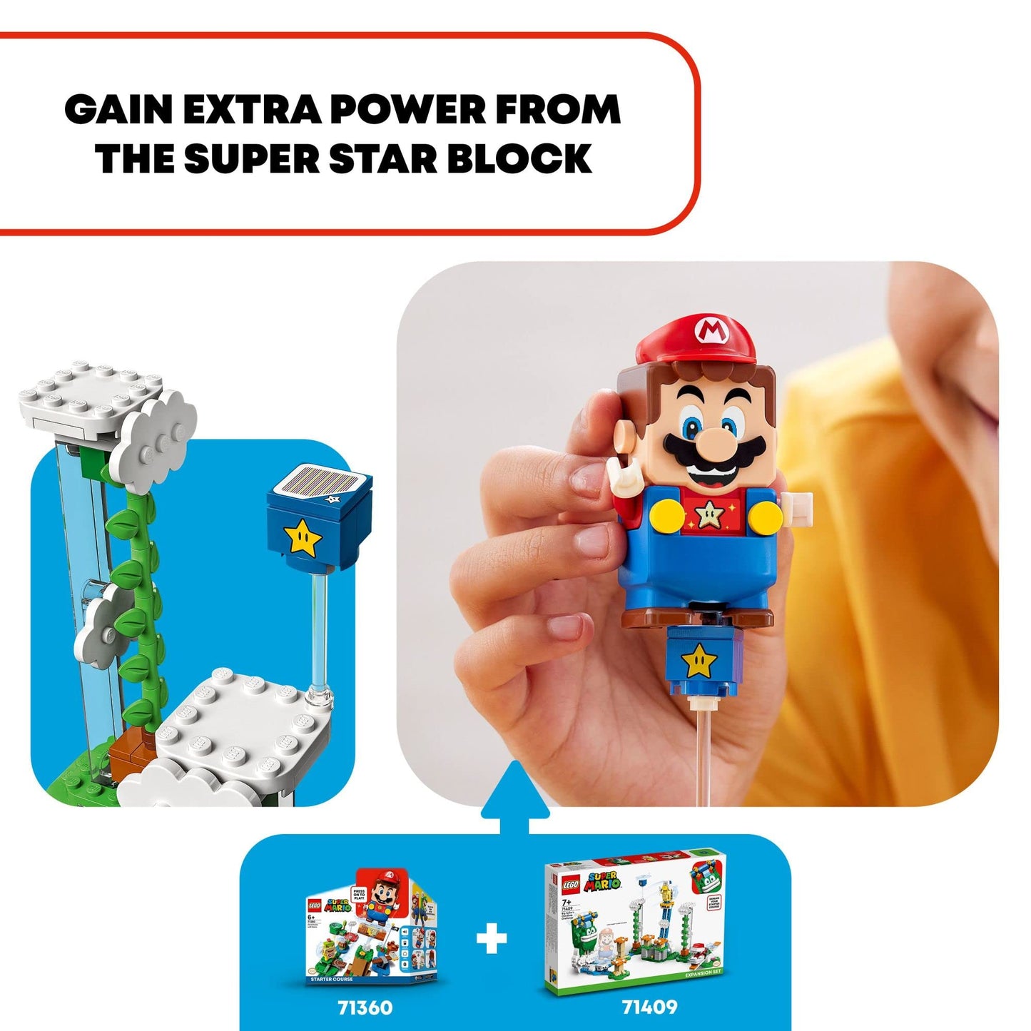 LEGO Super Mario Big Spike's Cloudtop Challenge Expansion Set 71409 – 540 Pieces, Boomerang Bro & Piranha Plant