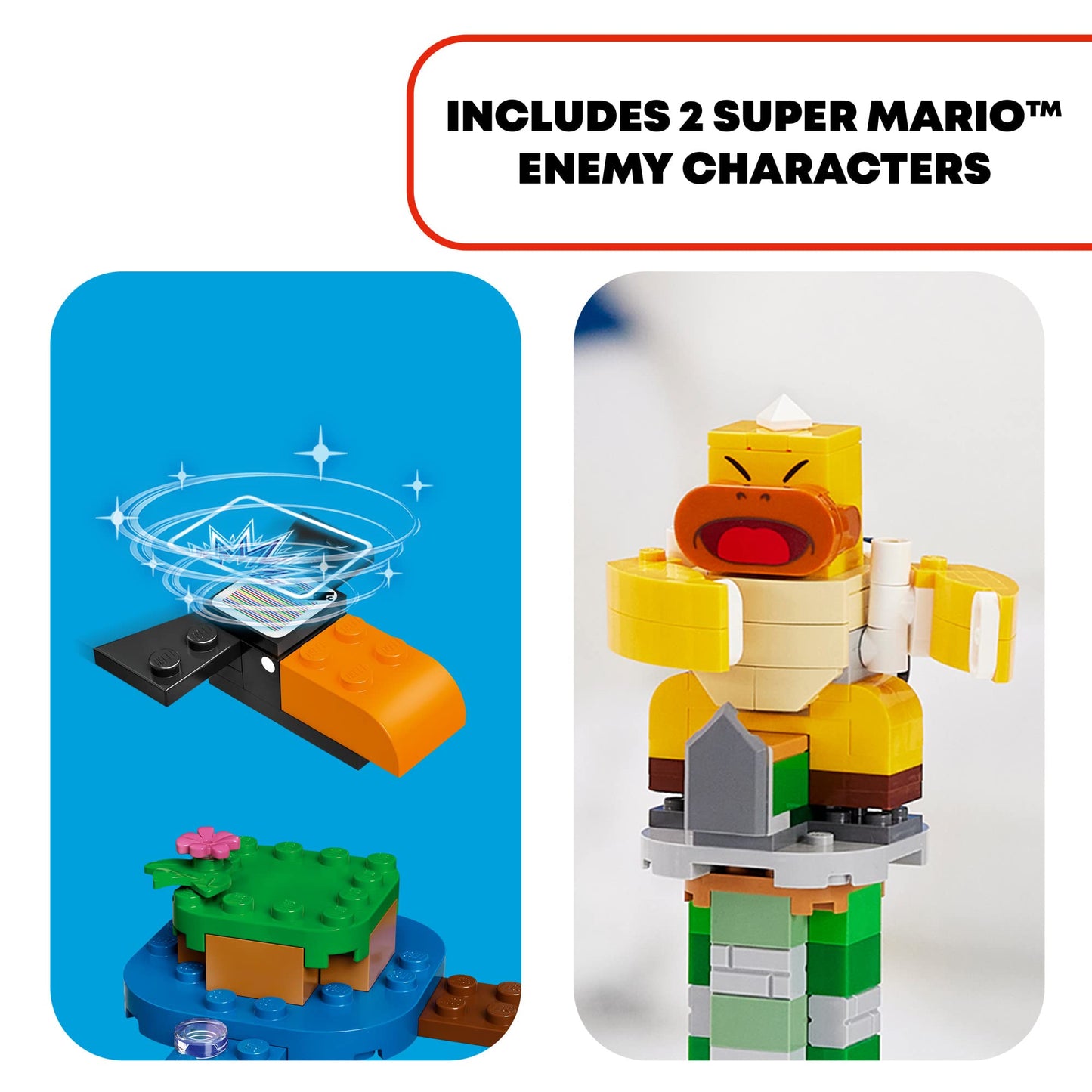 LEGO Super Mario Boss Sumo Bro Topple Tower Expansion Set 71388 – 231 Pieces, Multicolor