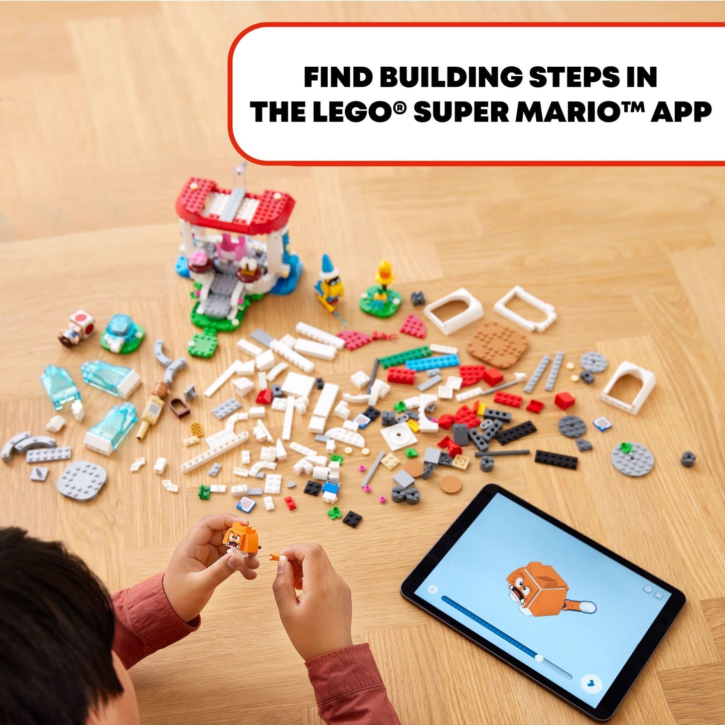 LEGO Super Mario Cat Peach Suit & Frozen Tower Expansion Set 71407 (494 Pieces) – Building Toy for Kids 7+