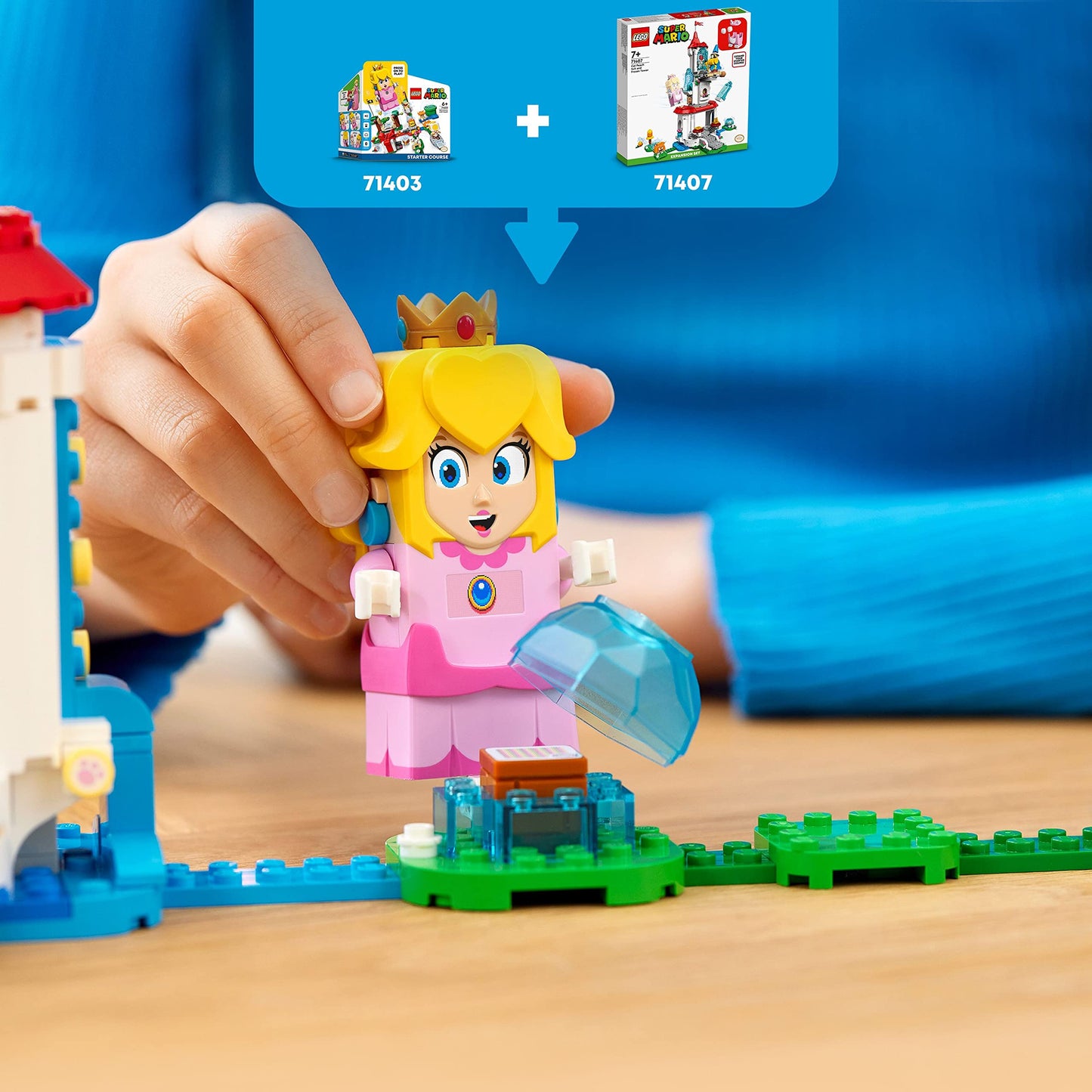 LEGO Super Mario Cat Peach Suit & Frozen Tower Expansion 71407 - 494 Pieces