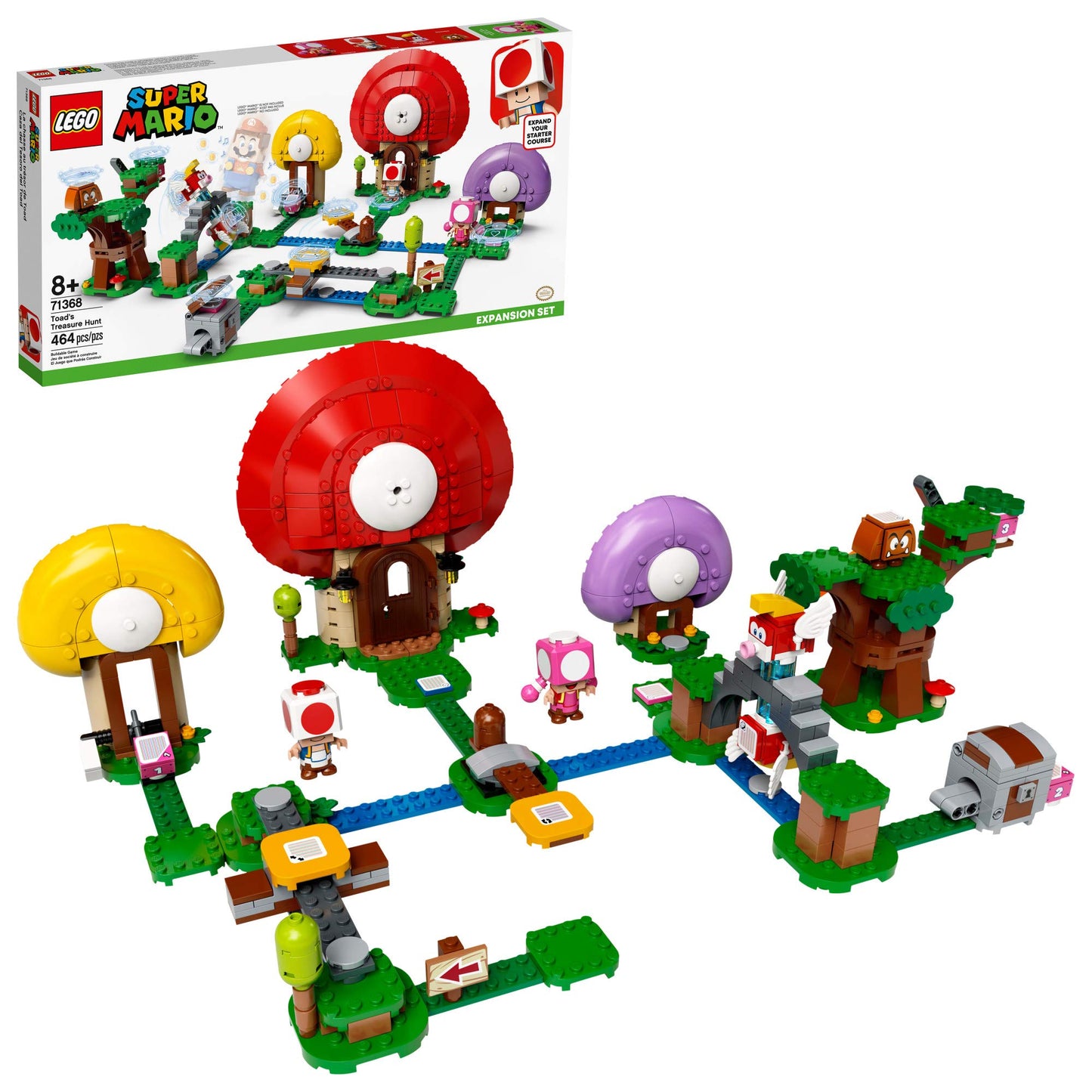 LEGO Super Mario Toad's Treasure Hunt Expansion Set 71368 – 464 Pieces