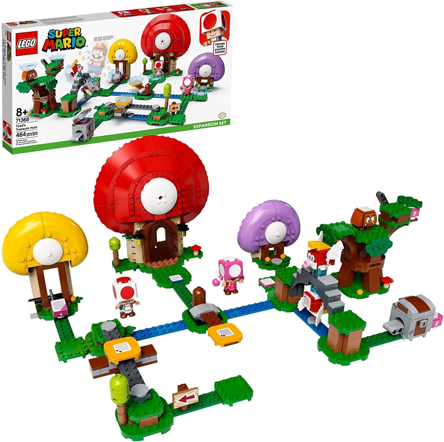 LEGO Super Mario Toad’s Treasure Hunt Expansion Set 71368 – Boost Your Adventures with the Mario Starter Course