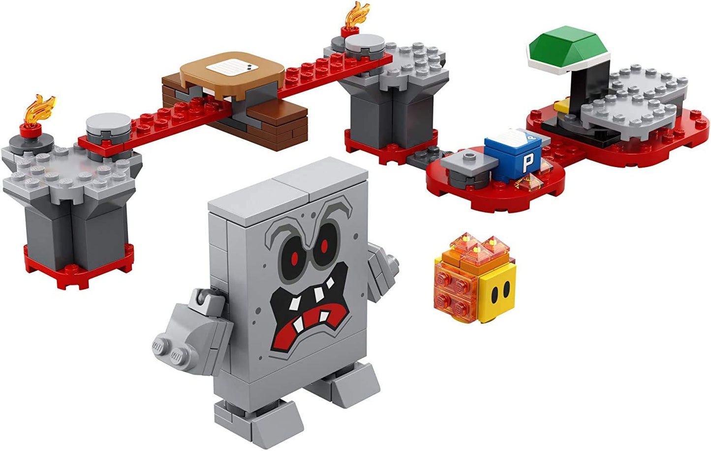 LEGO Super Mario Whomp’s Lava Trouble Expansion Set 71364 – 133 Pieces – Compatible with Starter Course 71360