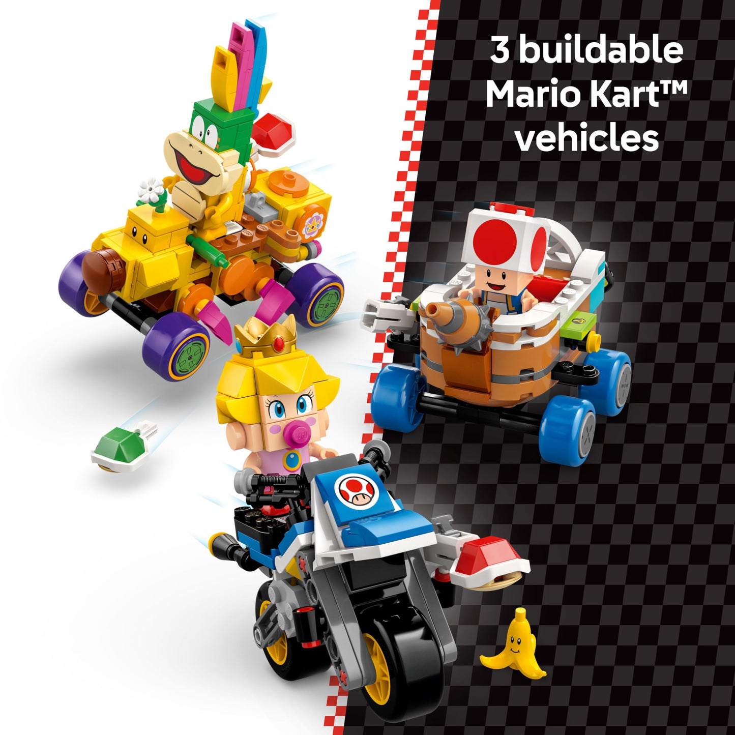 LEGO Super Mario Baby Peach & Grand Prix Set (72036) – 823-Piece Mario Kart Track Build