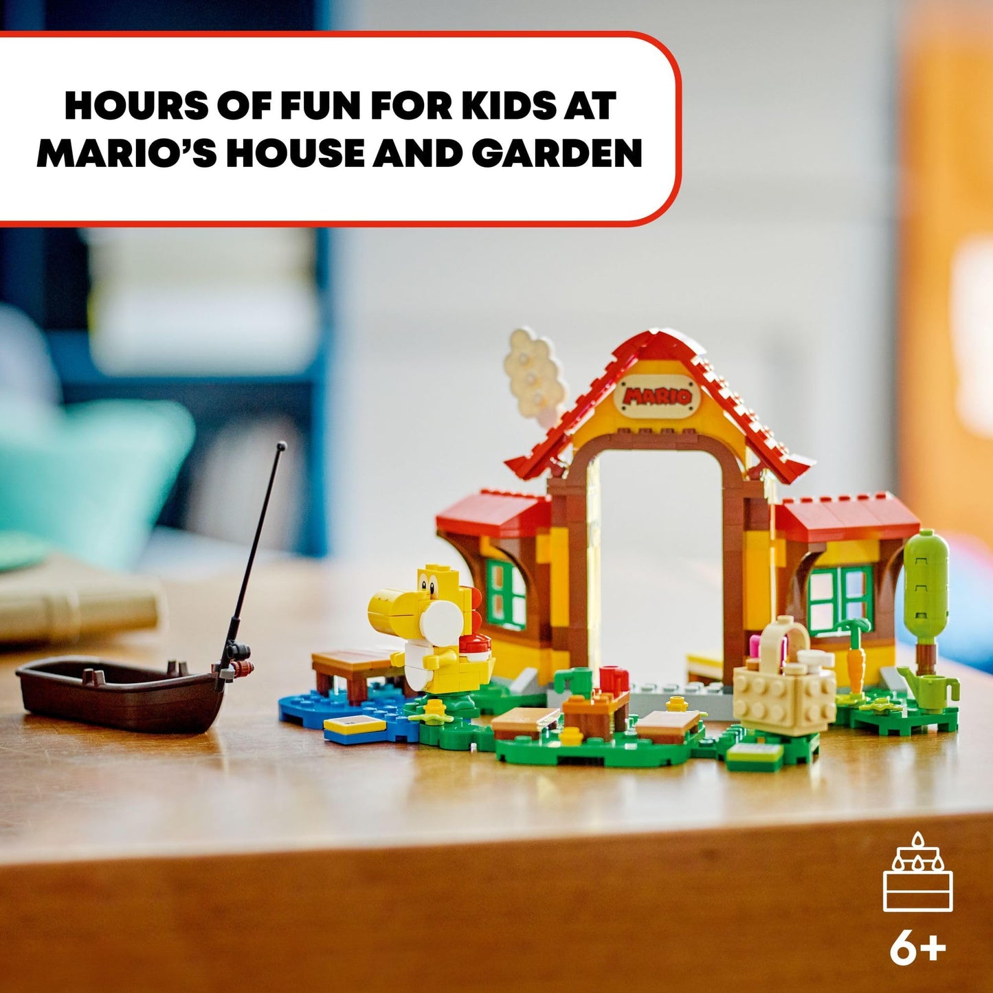 LEGO Super Mario Picnic at Mario's House Expansion Set 71422 – 259-Piece Build-and-Play Kit