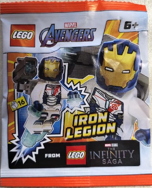LEGO Superheroes: Iron Legion Minifigure with Shoulder Cannon | Authentic LEGO Figure