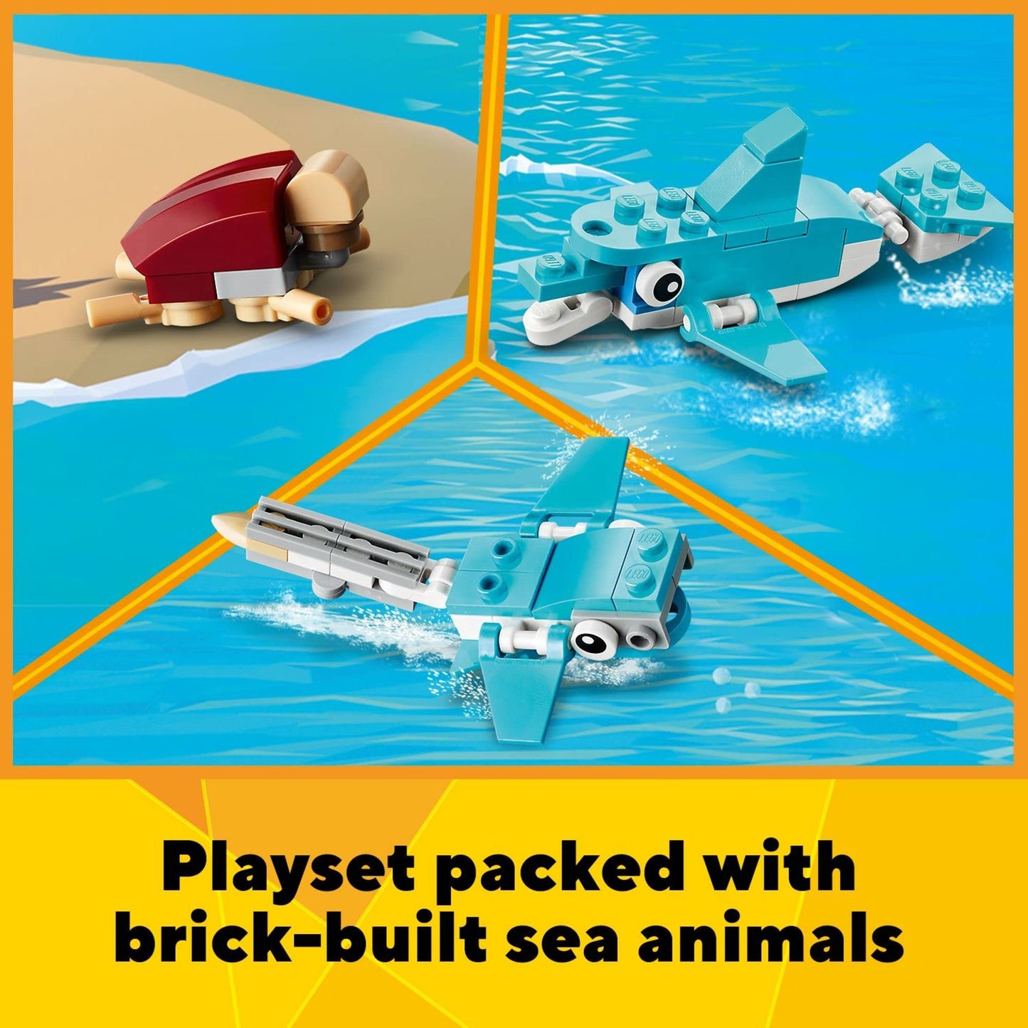 LEGO Creator 3in1 Surfer Beach House (31118) – 2 Minifigures & Dolphin