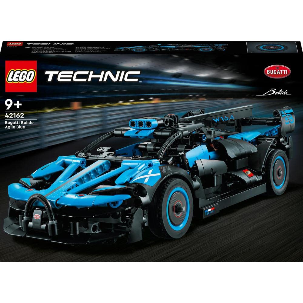 LEGO TECHNIC 42162 Bugatti Agile Blue – Advanced Build Kit for Display & Learning