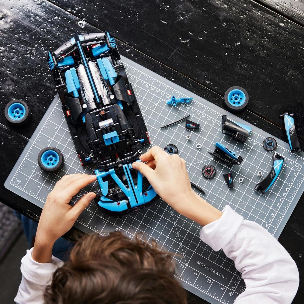 LEGO TECHNIC 42162 Bugatti Agile Blue – Advanced Build Kit for Display & Learning