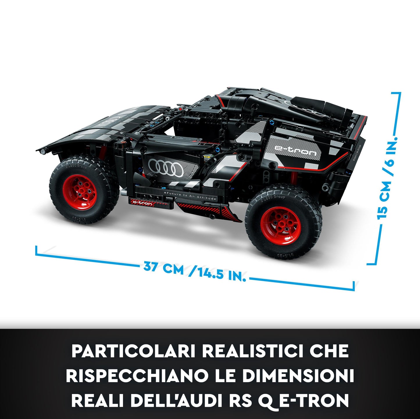 LEGO Technic Audi RS Q e-tron 42160 – Remote-Controlled Racer for Ages 10+
