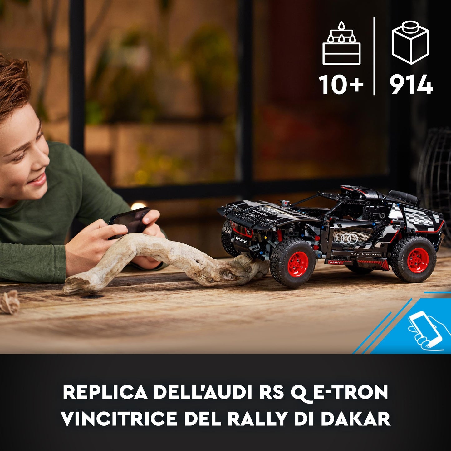 LEGO Technic Audi RS Q e-tron 42160 – Remote-Controlled Racer for Ages 10+