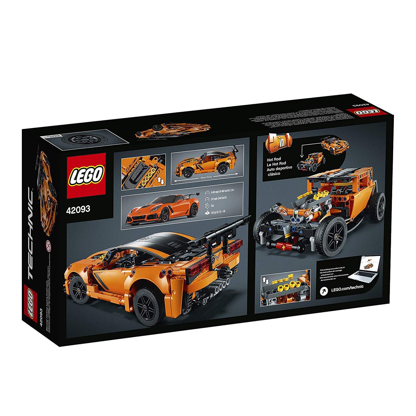 LEGO Technic Chevrolet Corvette ZR1 42093 Building Kit – 579 Pieces