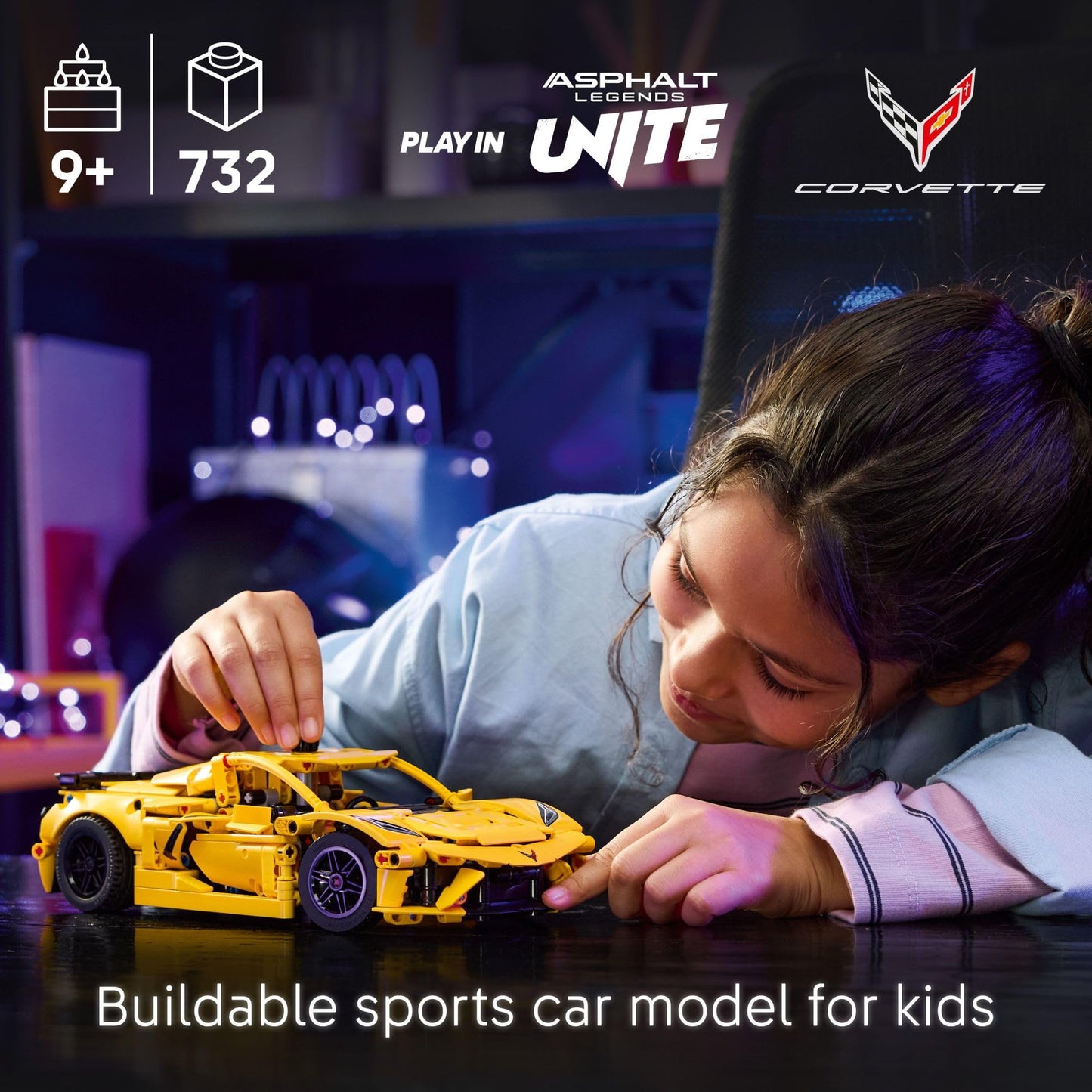 LEGO Technic Chevrolet Corvette Stingray 42205 – Build, Steer & Display