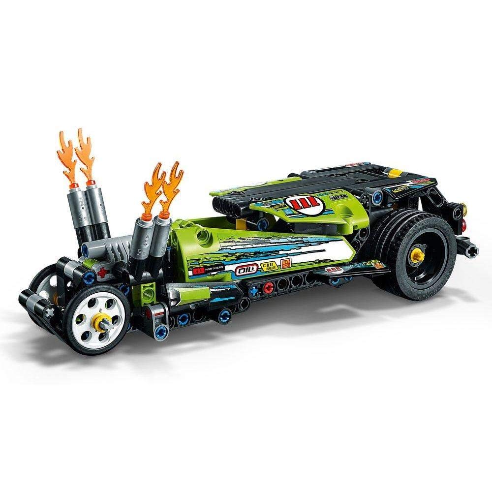 LEGO Technic Dragster 42103 – 225-Piece Pull-Back Racing Building Kit