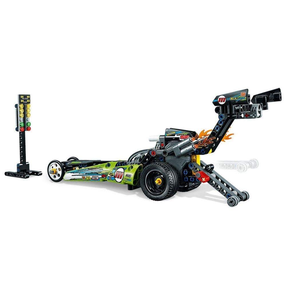 LEGO Technic Dragster 42103 – 225-Piece Pull-Back Racing Building Kit