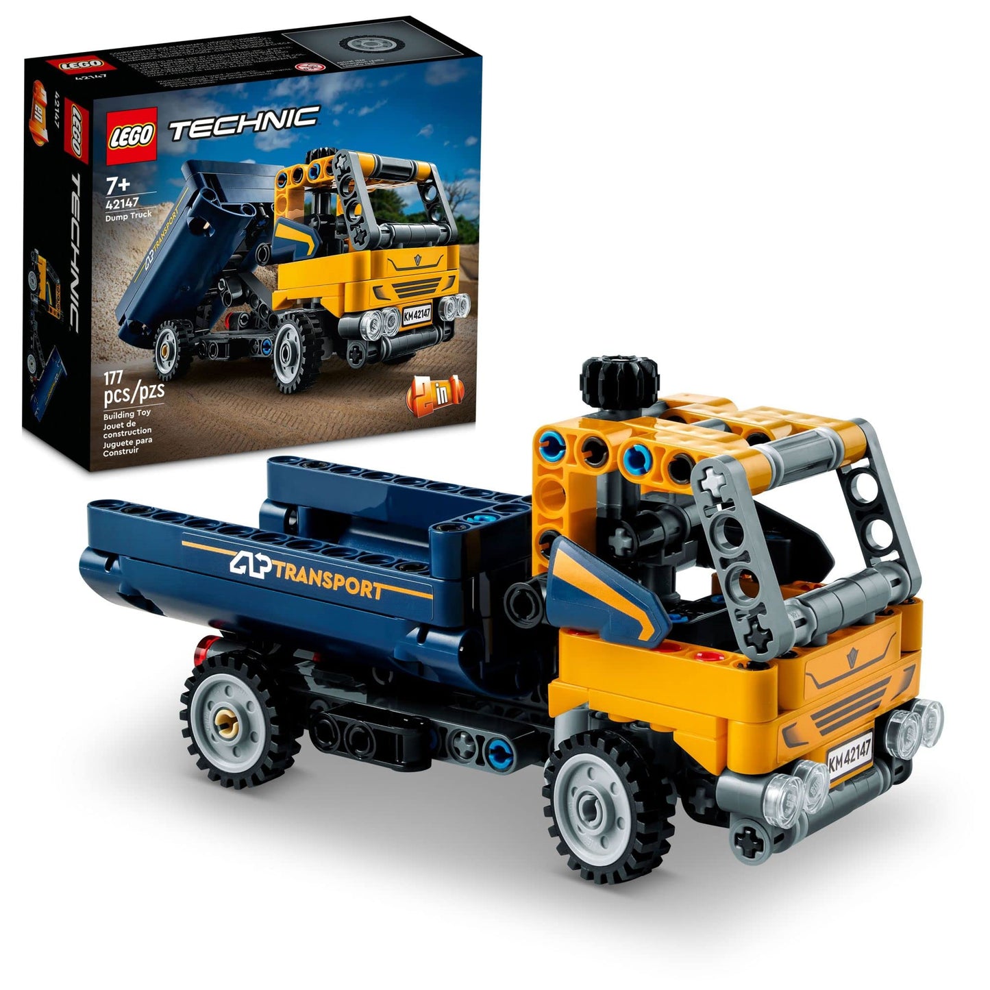 LEGO Technic Dump Truck 42147 2-in-1 Set | Build & Rebuild into Excavator