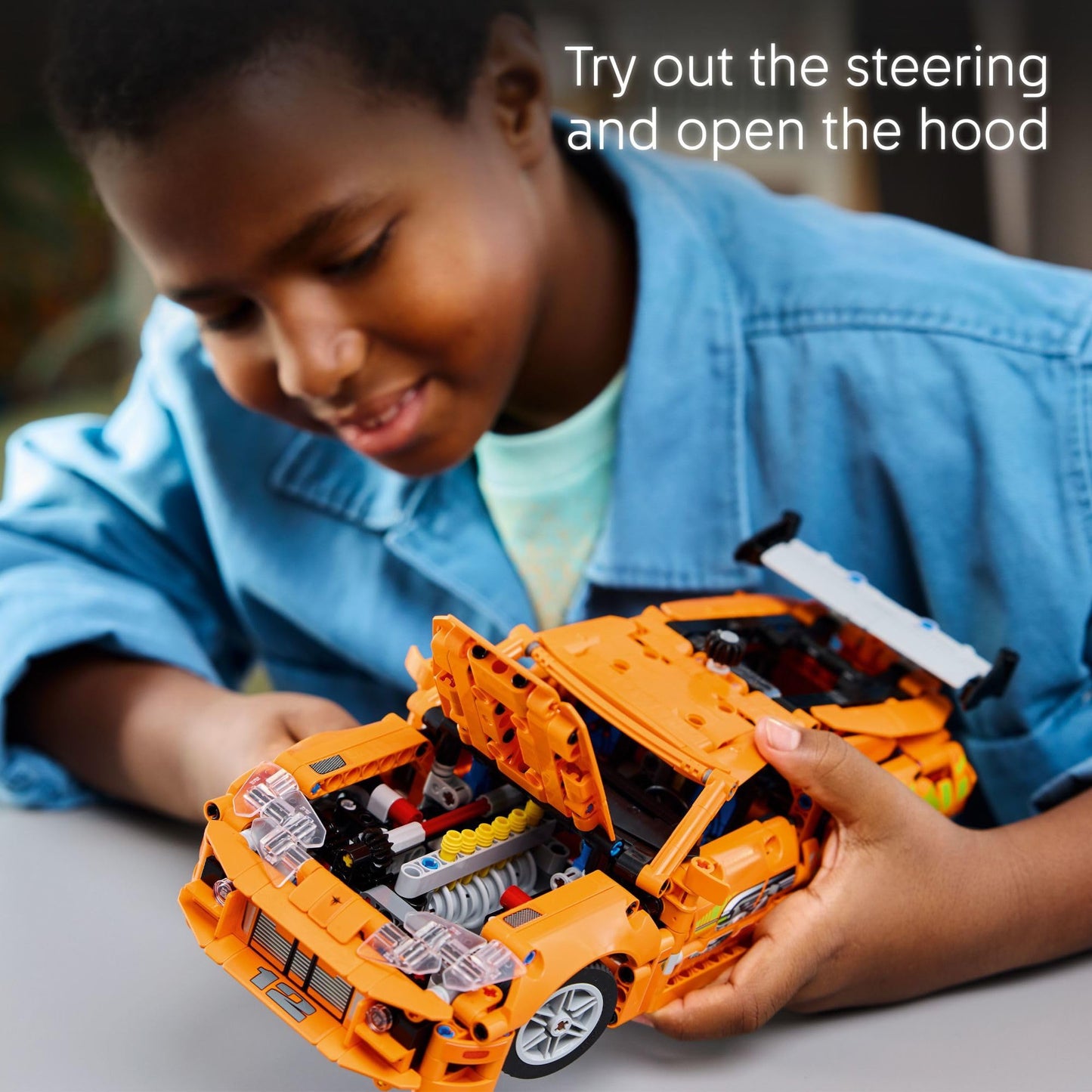 LEGO Technic Fast & Furious Toyota Supra MK4 Building Kit (42204) – Realistic Engine, Steering & Details