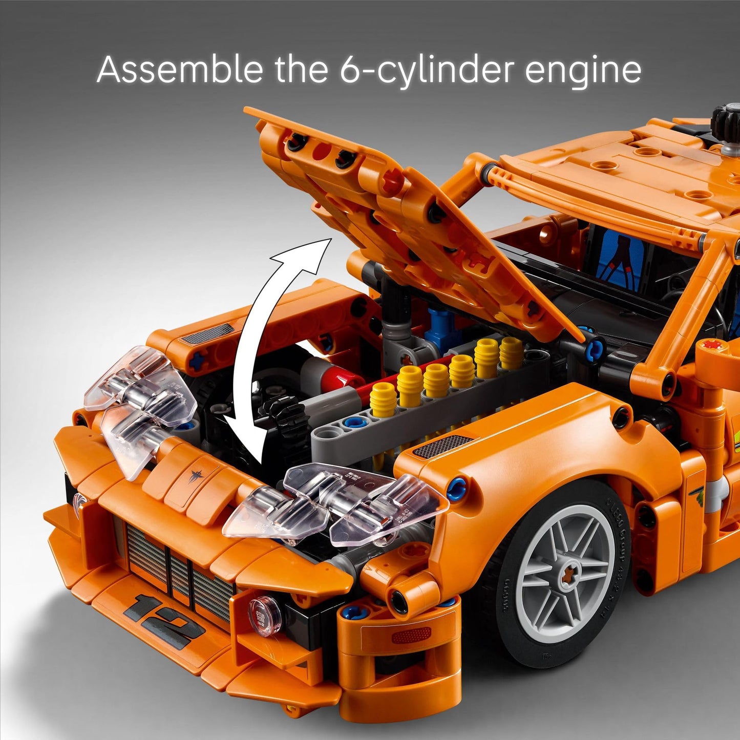 LEGO Technic Fast & Furious Toyota Supra MK4 Building Kit (42204) – Realistic Engine, Steering & Details