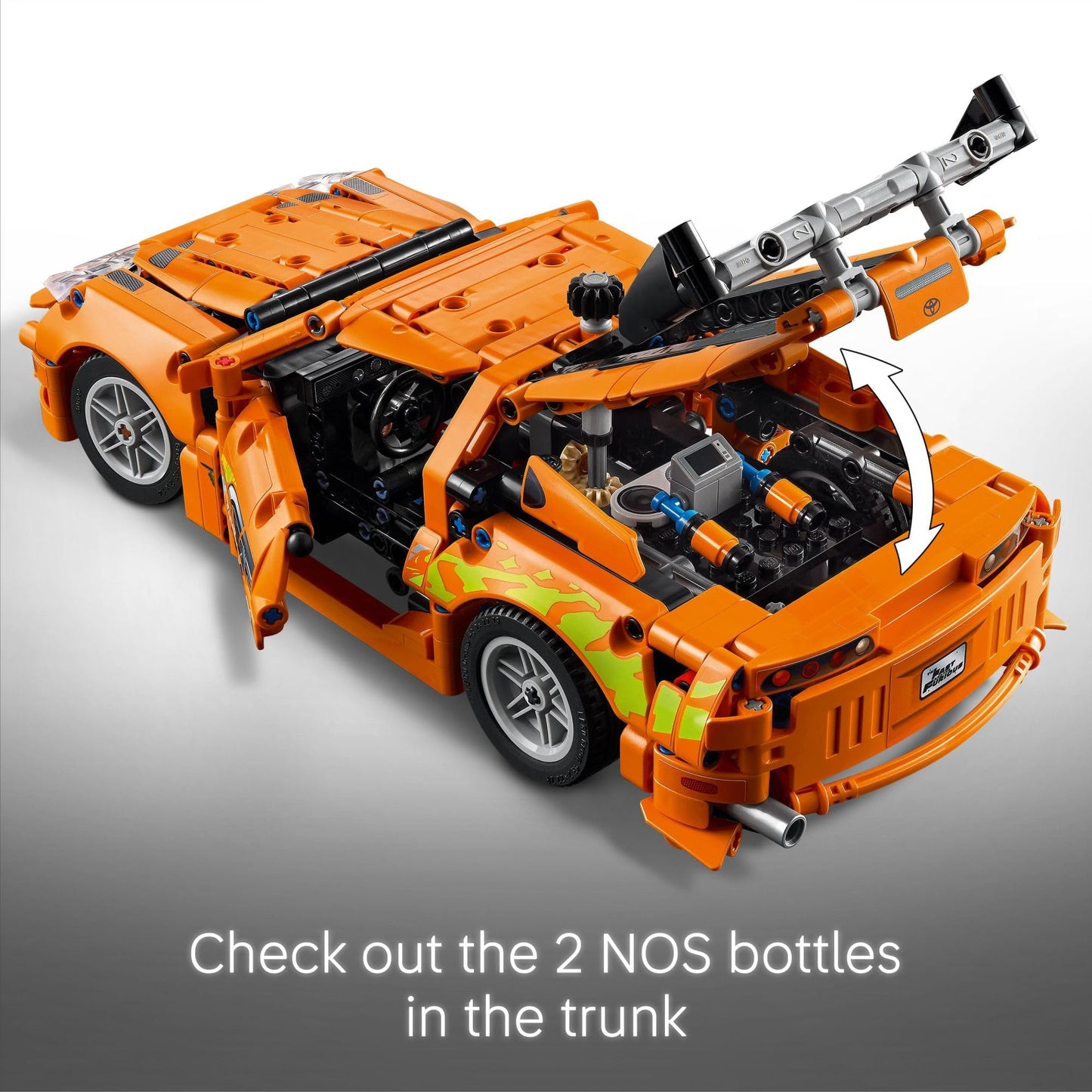 LEGO Technic Fast & Furious Toyota Supra MK4 Building Kit (42204) – Realistic Engine, Steering & Details