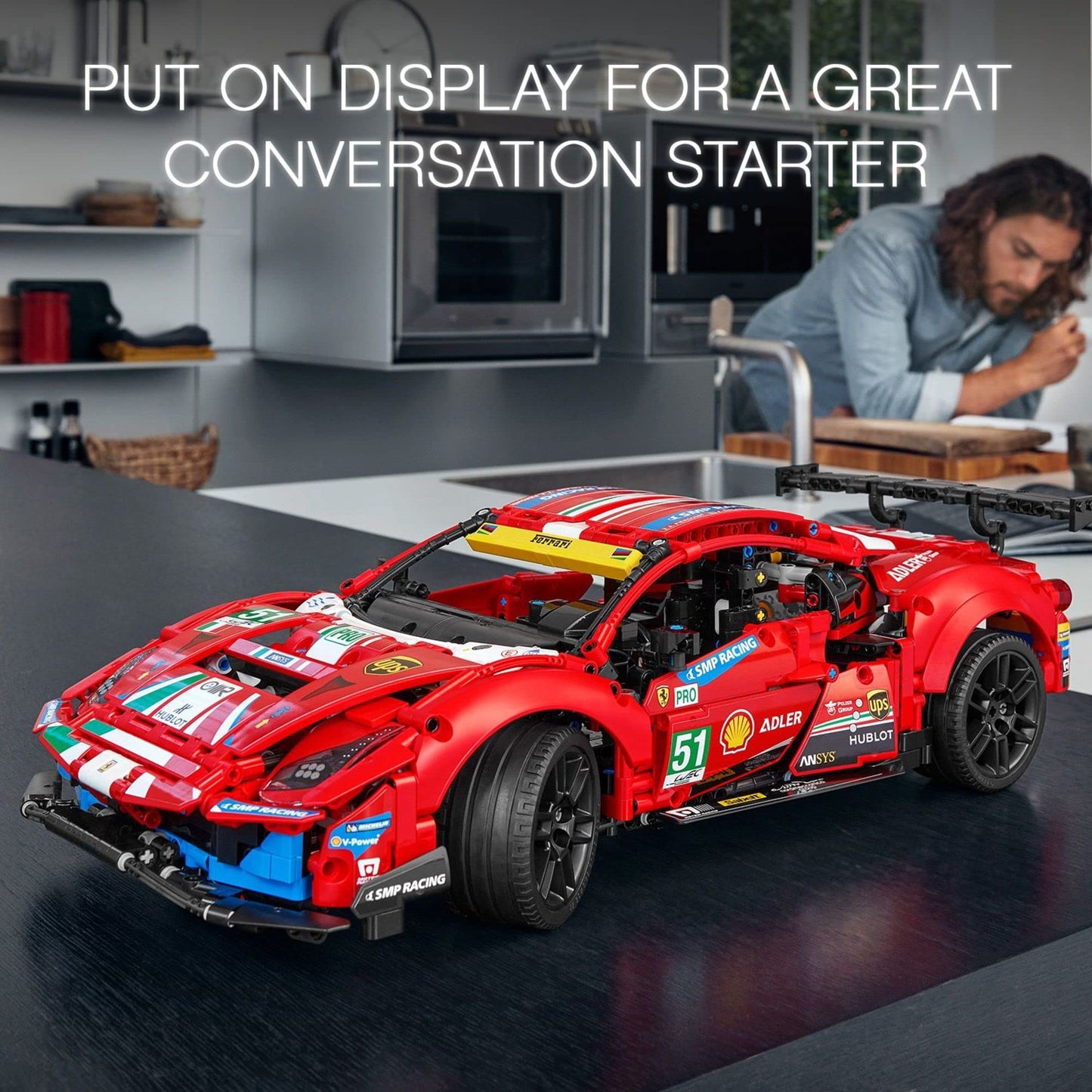 LEGO Technic Ferrari 488 GTE AF Corse #51 42125 – Exclusive Collectible Model Kit for Adults