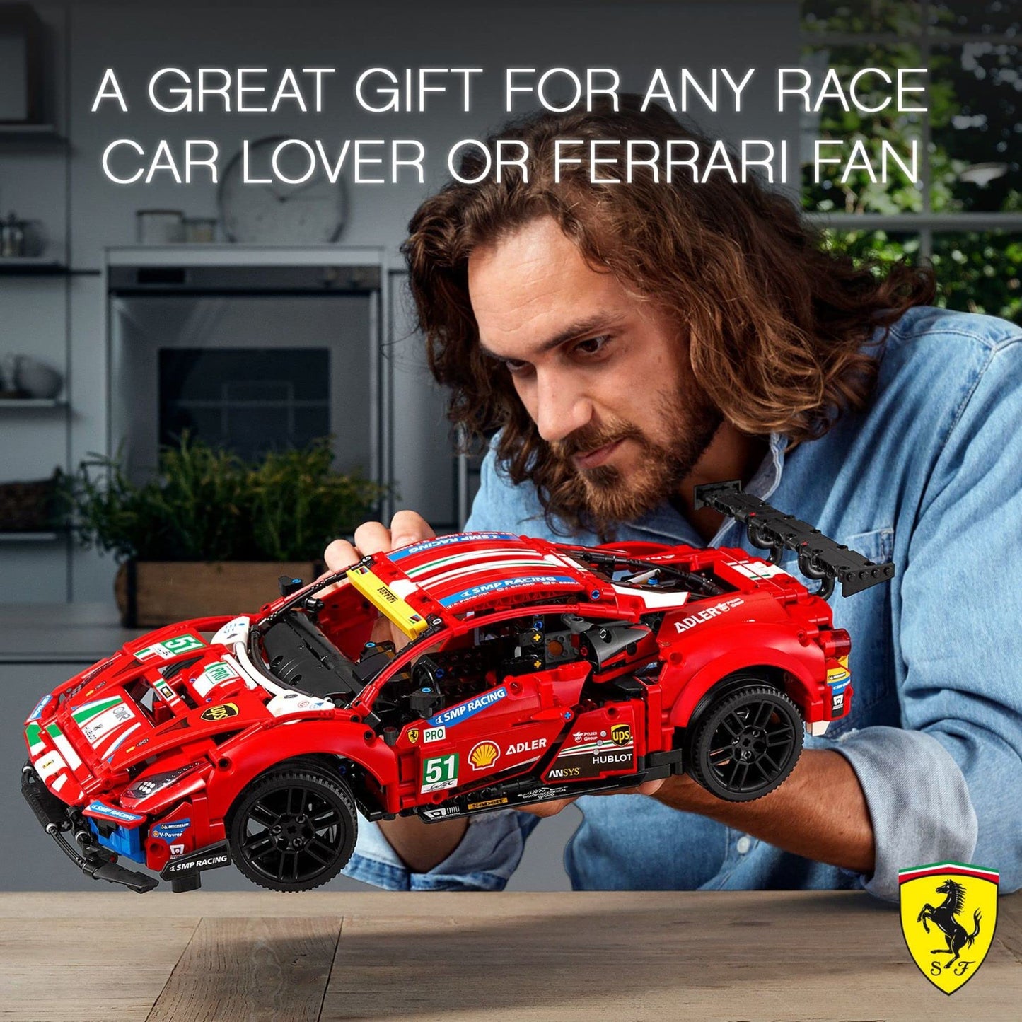 LEGO Technic Ferrari 488 GTE AF Corse #51 42125 – Exclusive Collectible Model Kit for Adults