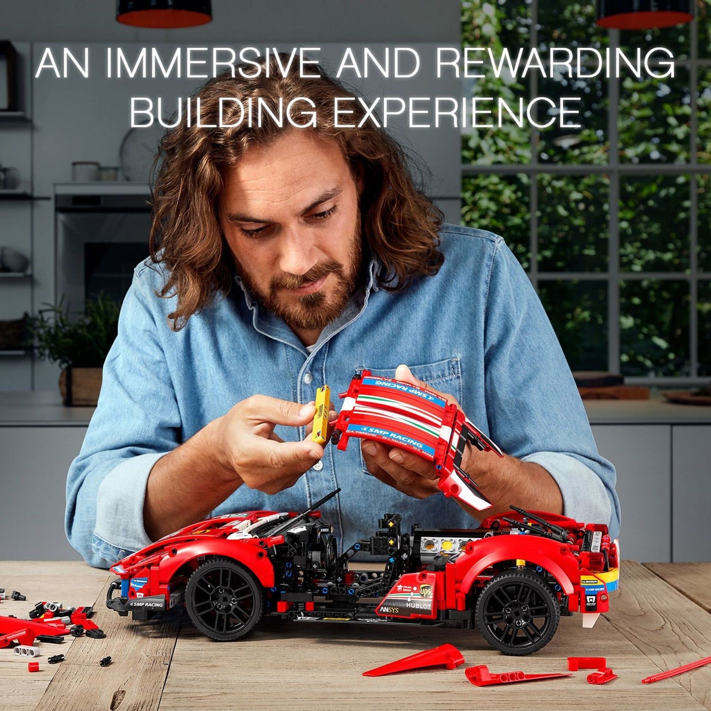 LEGO Technic Ferrari 488 GTE AF Corse #51 42125 – Exclusive Collectible Model Kit for Adults