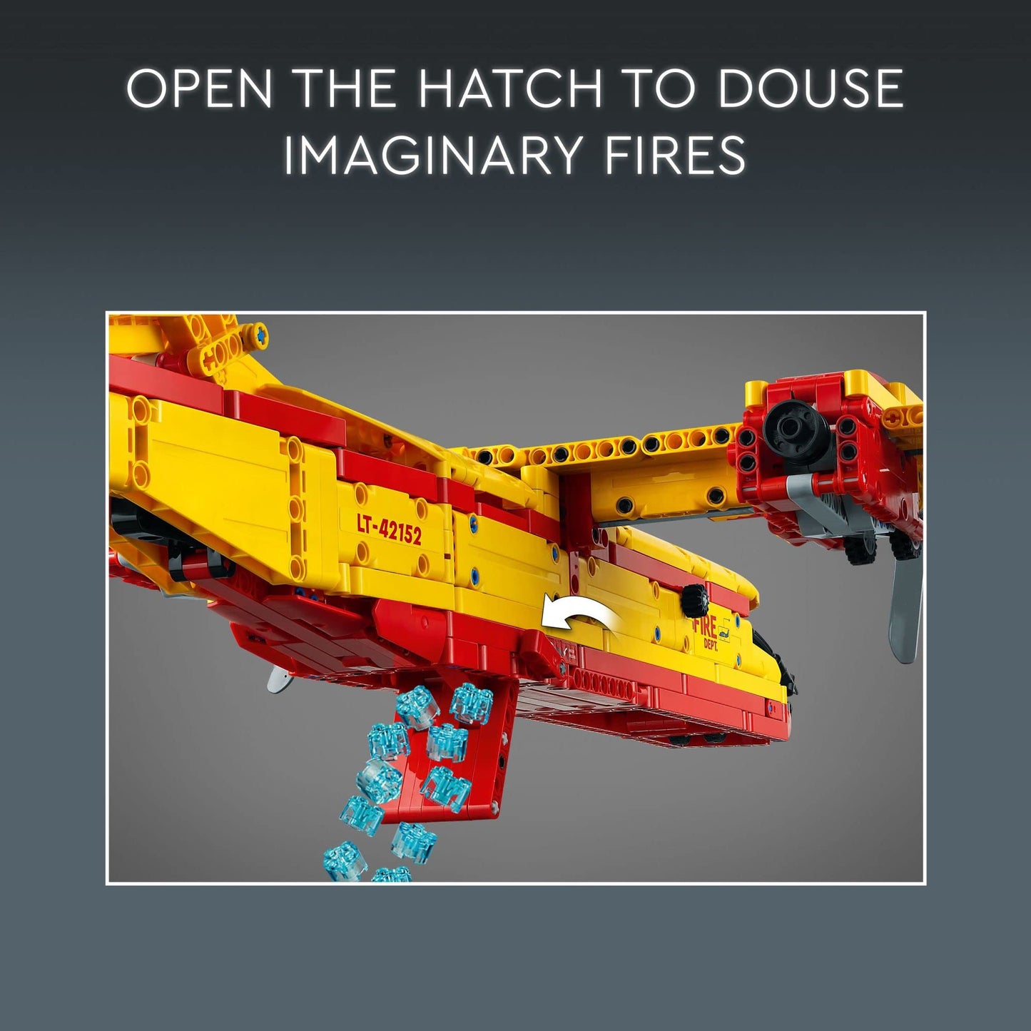 LEGO Technic Firefighter Aircraft 42152 | Realistic Fire Plane Model with Moving Parts | Ages 10+
