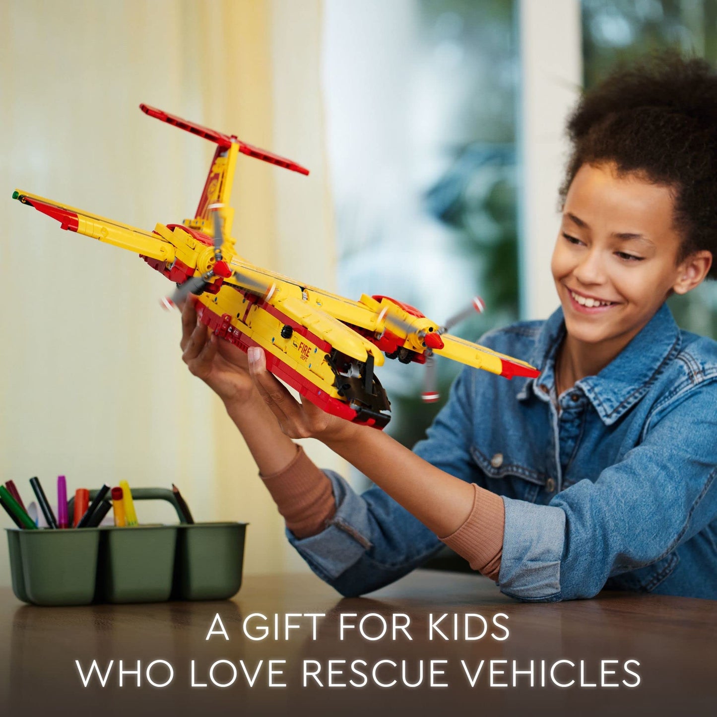 LEGO Technic Firefighter Aircraft 42152 | Realistic Fire Plane Model with Moving Parts | Ages 10+