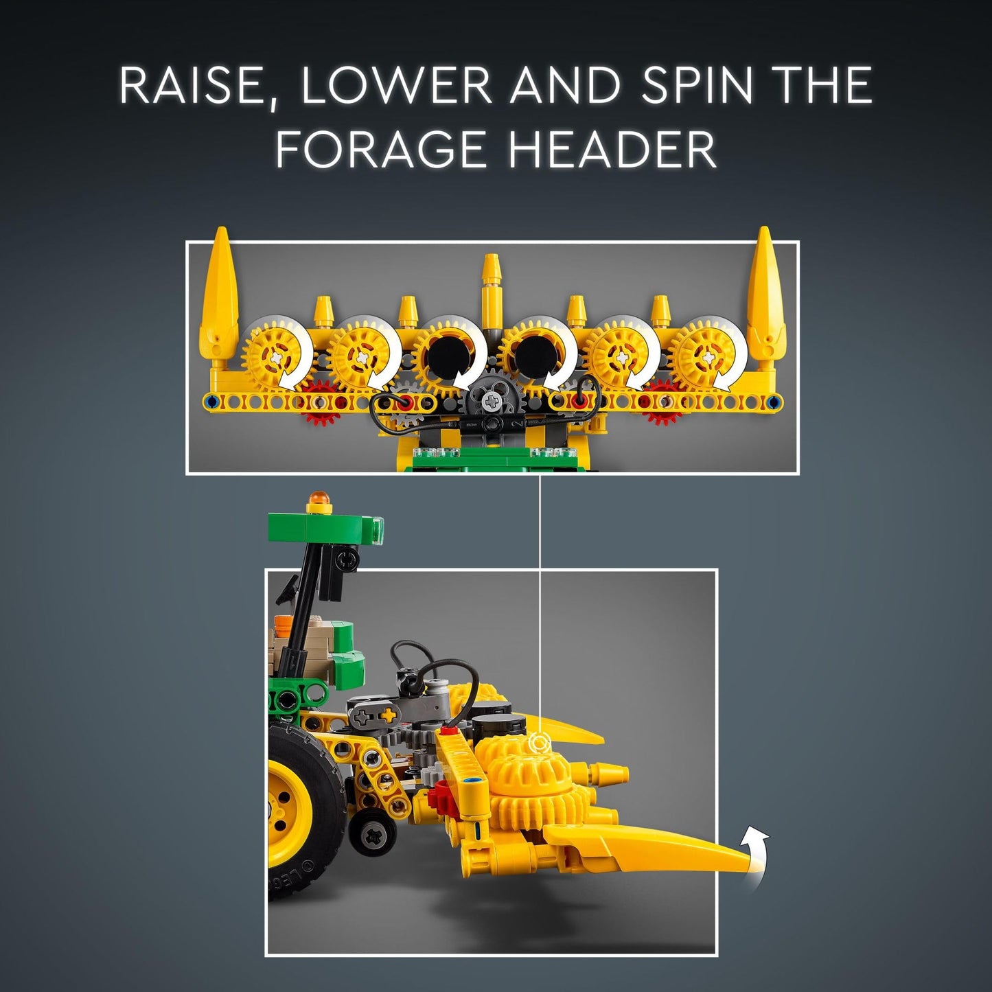 LEGO Technic John Deere 9700 Forage Harvester 42168 – Buildable Farm Toy for Ages 9+
