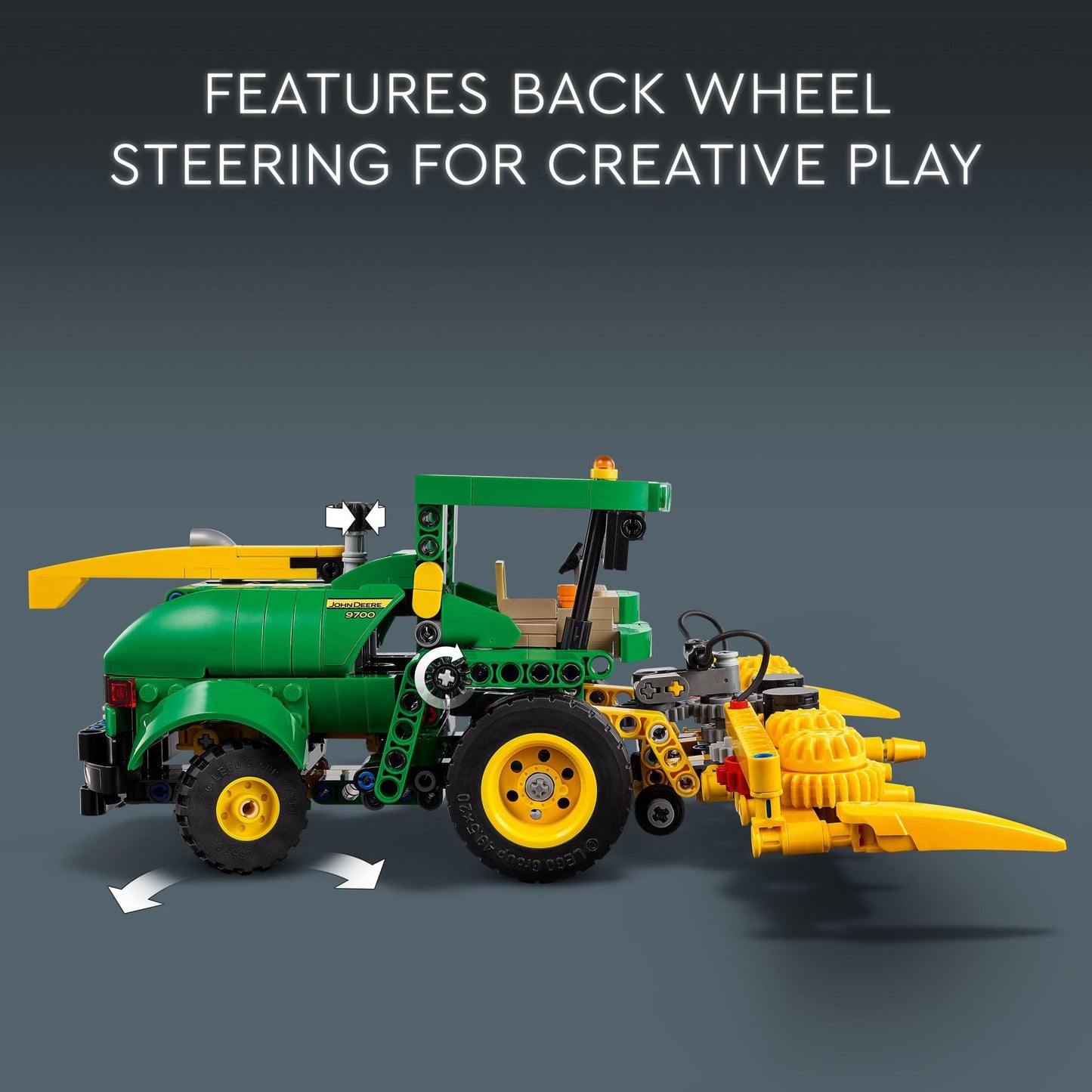 LEGO Technic John Deere 9700 Forage Harvester 42168 – Buildable Farm Toy for Ages 9+
