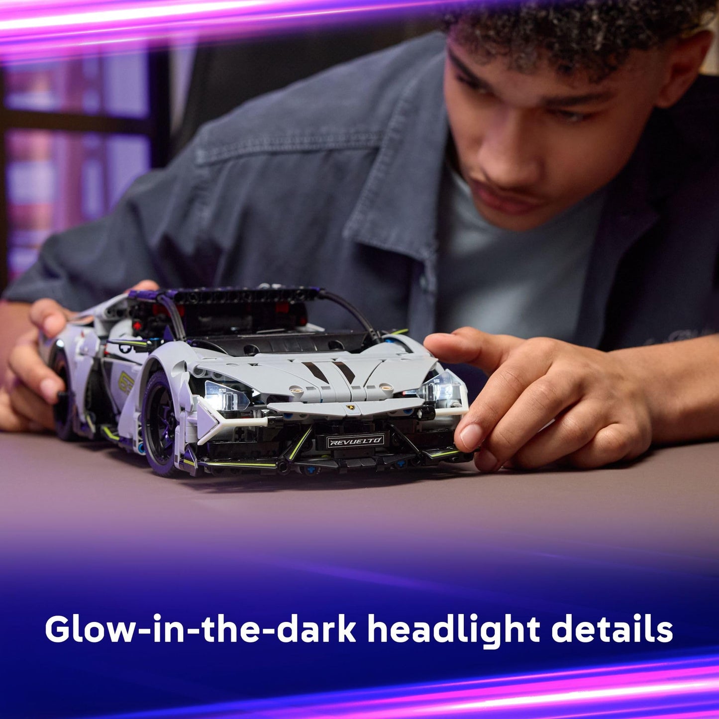 LEGO Technic Lamborghini Revuelto 42214 – Remote-Controlled Super Sports Car Toy for Ages 10+