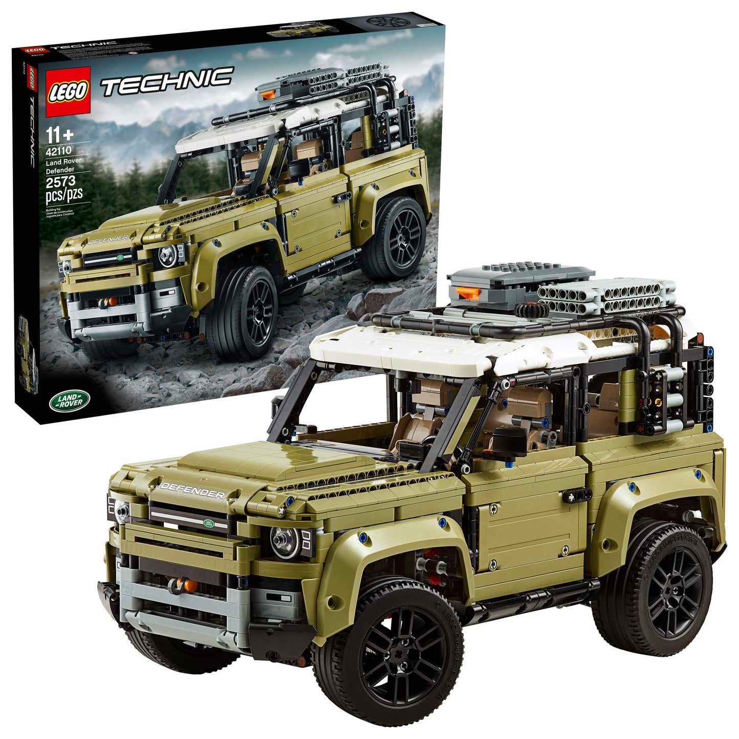 LEGO Technic Land Rover Defender 42110 Building Kit (2,573 Pieces) – Authentic, Display-Worthy Model